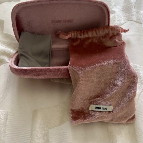 Miu Miu Black Women's Cat Eye Sunglasses with Crystals - Picture 4 of 4